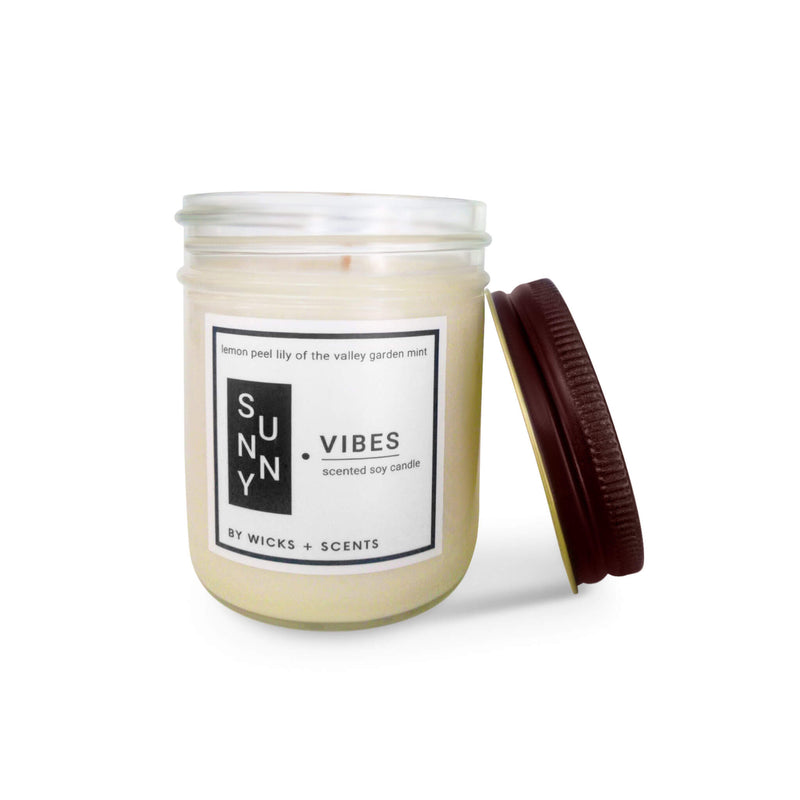 QUOTE CANDLE: SUNNY VIBES