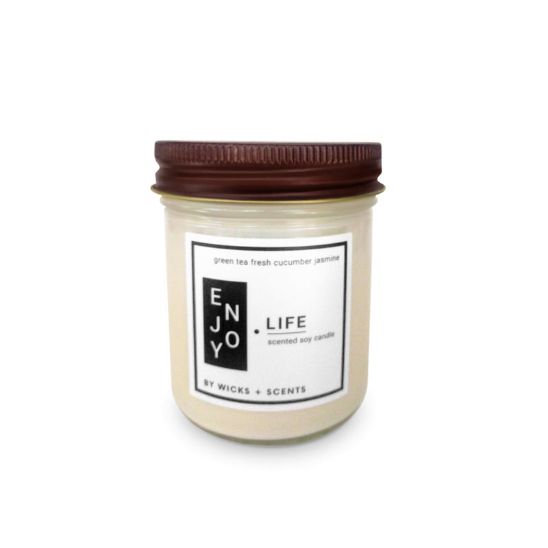 QUOTE CANDLE: ENJOY LIFE (8 OZ)