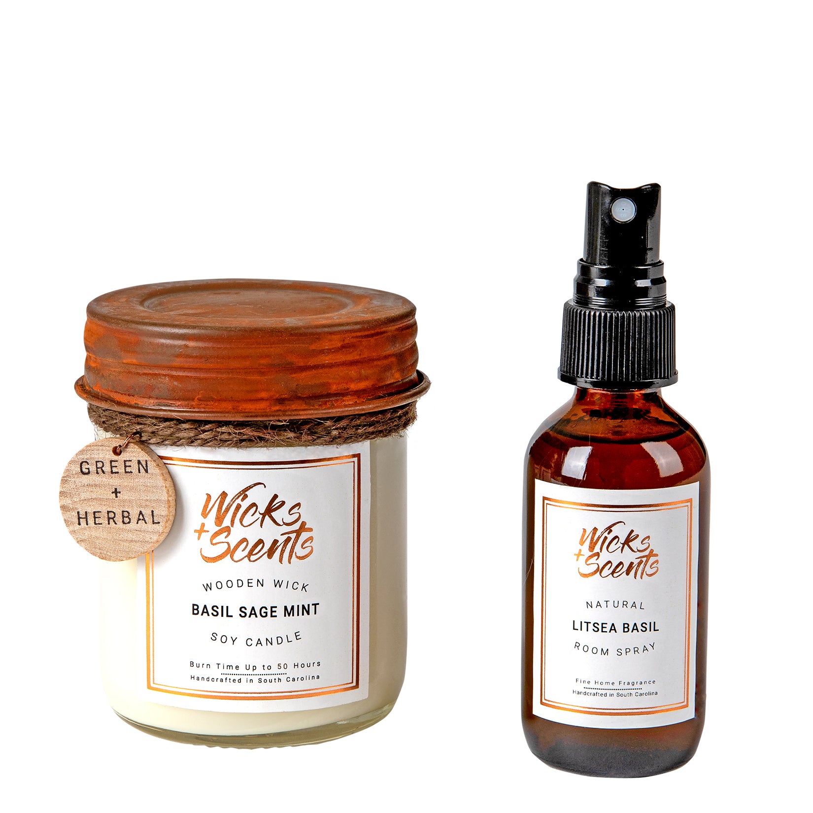 Room Spray Gift Set Compact Candle Wicks + Scents Wicks + Scents