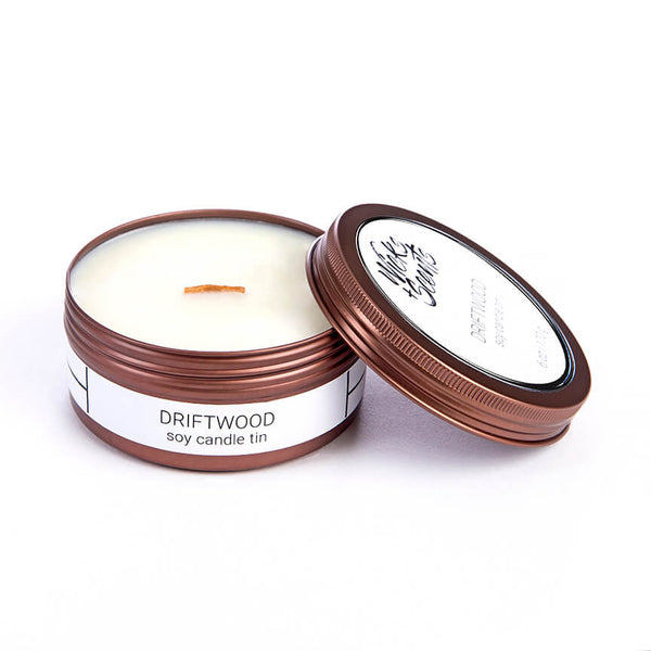 Driftwood Soy Candle Tin