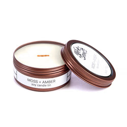 Moss & Amber Candle Tin