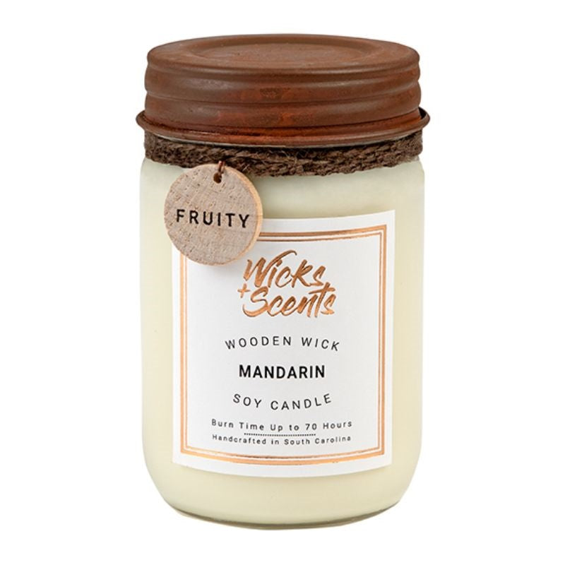 Mandarin Wooden Wick Candle